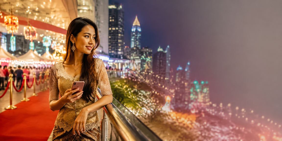 Proses deposit dalam talian Malaysia menggunakan telefon pintar di Kuala Lumpur